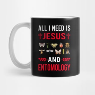 I Need Jesus And Entomology Entomologist Insect Insects Bug Bugs Mug